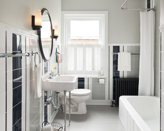 white laminate bathroom