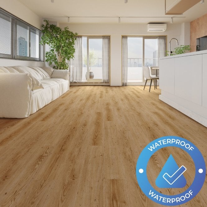AquaLuxe - Glue Down LVT Flooring - Cabin Oak