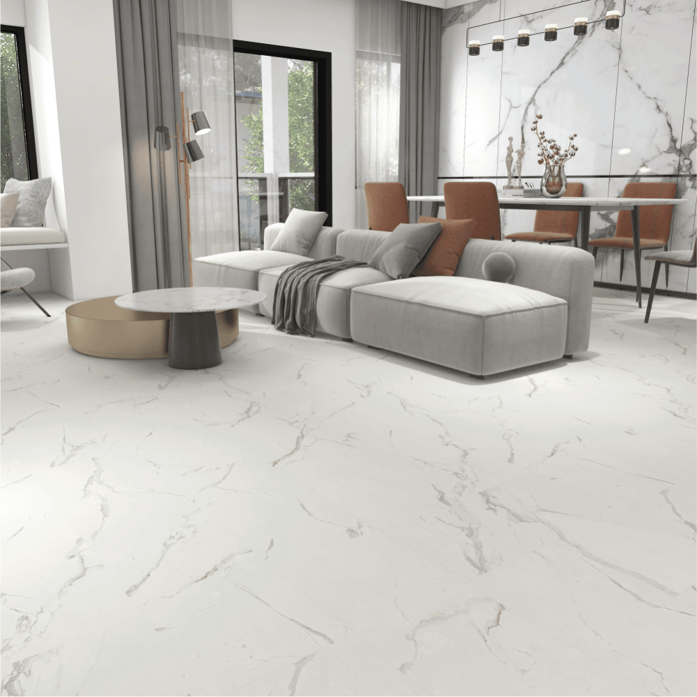 White Marble Floor Tile Living Room Praia Gold Polished Wall And Floor