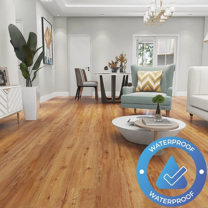 AquaStone - Waterproof LVT Flooring - Autumnal Oak (5G)