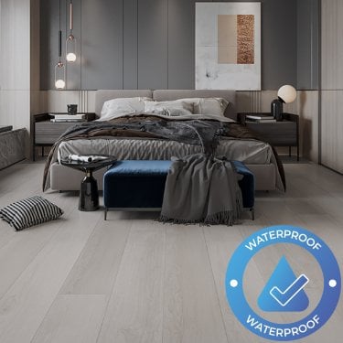 AquaStone - Waterproof LVT Flooring - Faded Chalk