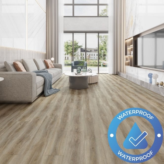 AquaStone - Waterproof LVT Flooring - Village Oak