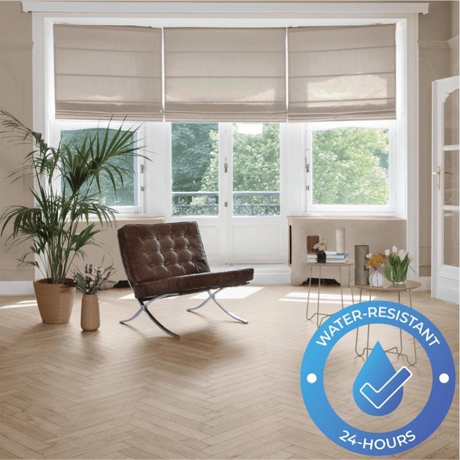  Chateau+ - Water-Resistant 8mm Herringbone Flooring - Texas Light Oak - 7605