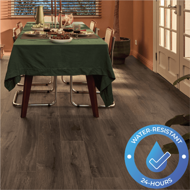  - Ocean+ - 8mm Water-Resistant Laminate - Gyant Dark Brown - B4113