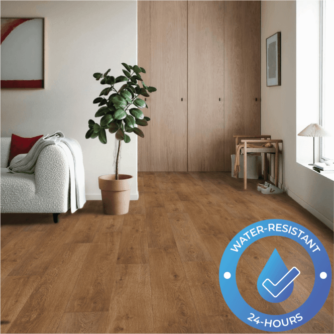  - Ocean+ - 8mm Water-Resistant Laminate - Texas Light Brown - 7606