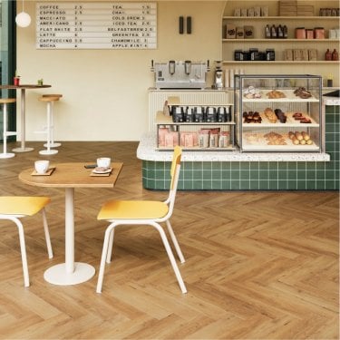 Berry Zenn - Glue Down Herringbone LVT Flooring - Cairo