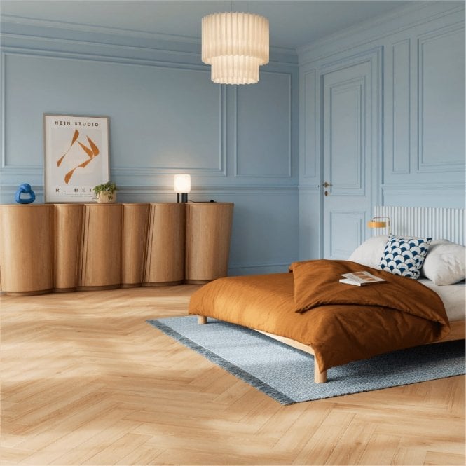 Berry Zenn - Glue Down Herringbone LVT Flooring - Monsanto