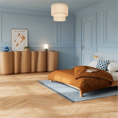 Berry Zenn - Glue Down Herringbone LVT Flooring - Monsanto