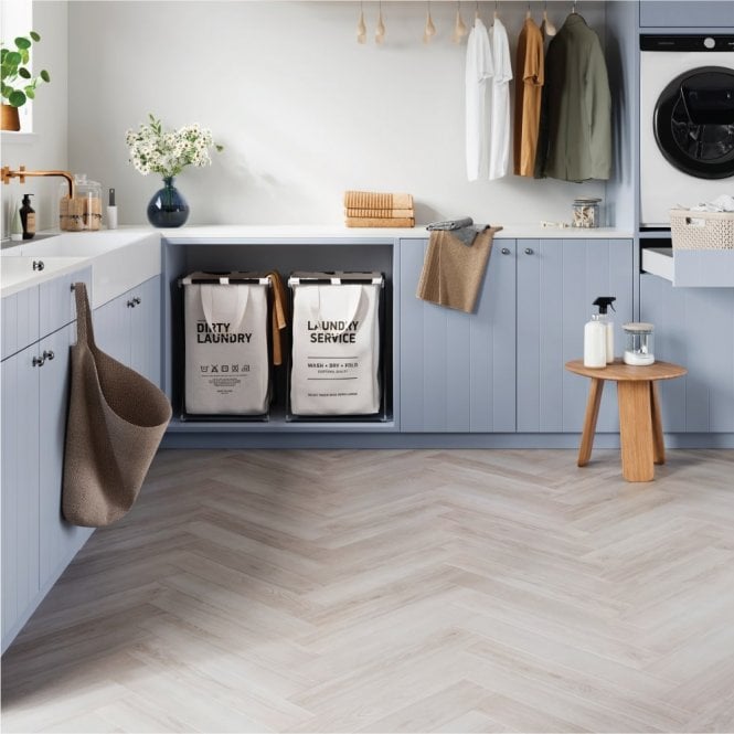 Berry Zenn - Glue Down Herringbone LVT Flooring - Oslo