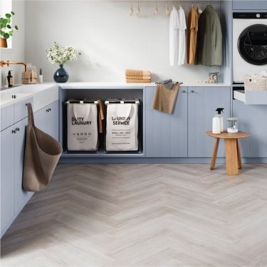 Berry Zenn - Glue Down Herringbone LVT Flooring - Oslo