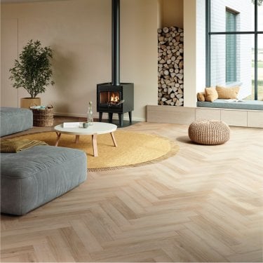 Berry Zenn - Glue Down Herringbone LVT Flooring - Sorrento
