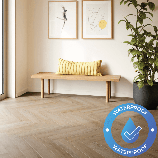 Berry Zenn - Waterproof LVT Herringbone Flooring - Faro - 2249