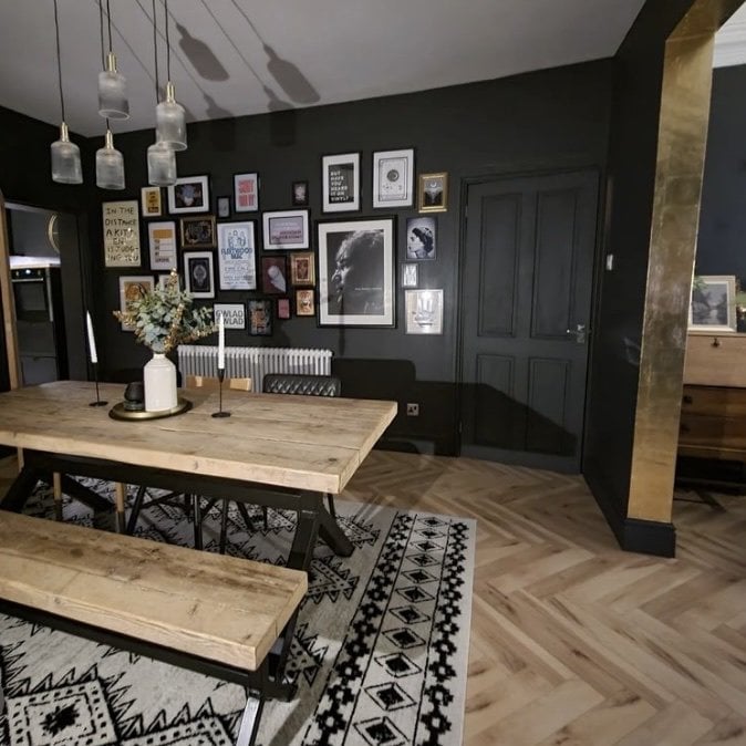 Emperor - 12mm Laminate Flooring - Bleached Herringbone Oak