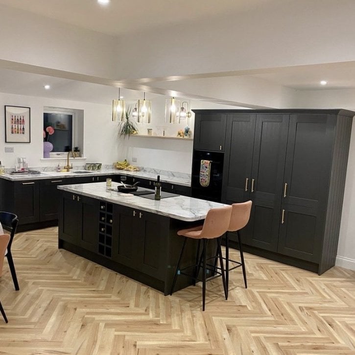 Emperor - 12mm Laminate Flooring - Bleached Herringbone Oak