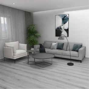 Doppio - 8mm Laminate Flooring - Celestial Grey