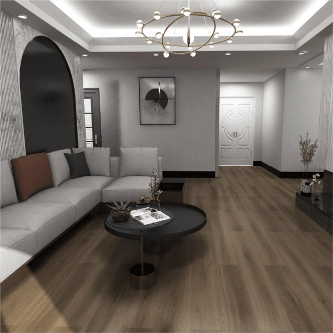 Doppio - 8mm Laminate Flooring - Muted Grey Oak
