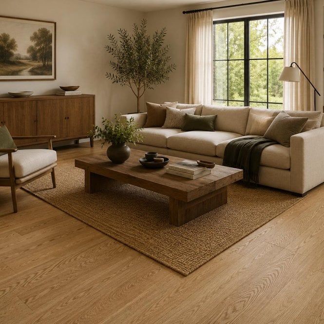 Dynasty - 14mm x 125mm Engineered Wood Flooring - Oak Lacquered