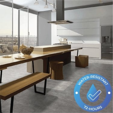Elite Stone - 8mm Tile Effect Laminate Flooring - Light Screed