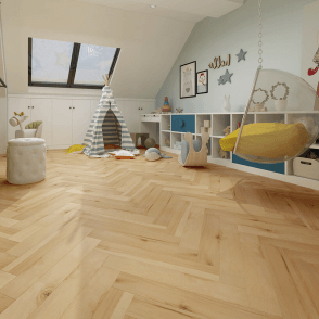 Emperor - 12mm Laminate Flooring - Bleached Herringbone Oak