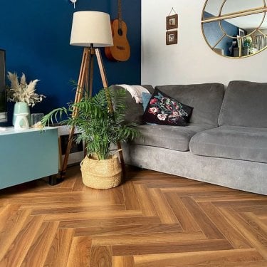 Emperor - 12mm Laminate Flooring - Walnut Herringbone