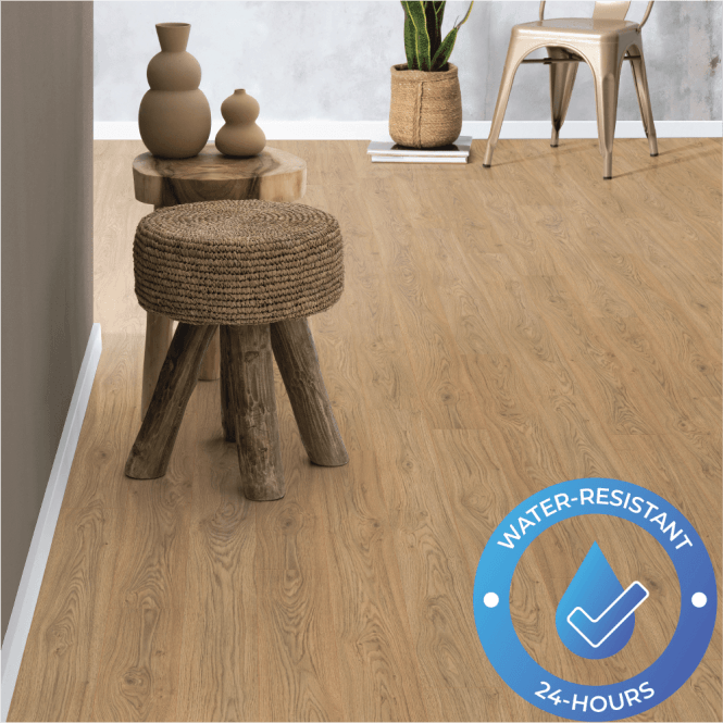 Fika - 8mm Laminate Flooring - Welled Oak