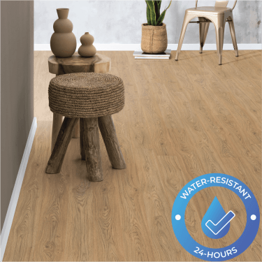 Fika - 8mm Laminate Flooring - Welled Oak