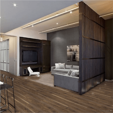 Glossy Varnished - 8mm High Gloss Laminate Flooring - Walnut Wood