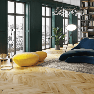 Hampton Herringbone - 14mm Parquet Engineered Flooring - Oak Brushed Natural Oiled