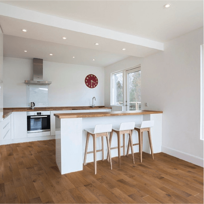 Hillwood - 18mm x 125mm Engineered Wood Flooring - Copper Hand Scraped
