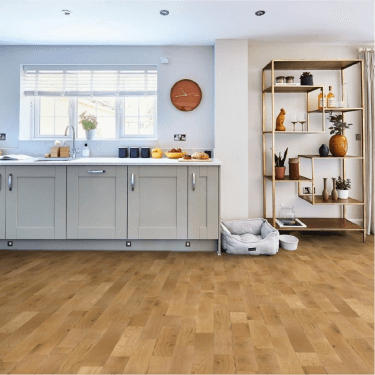 Hillwood - 18mm x 125mm Engineered Wood Flooring - Oak Brushed and Lacquered