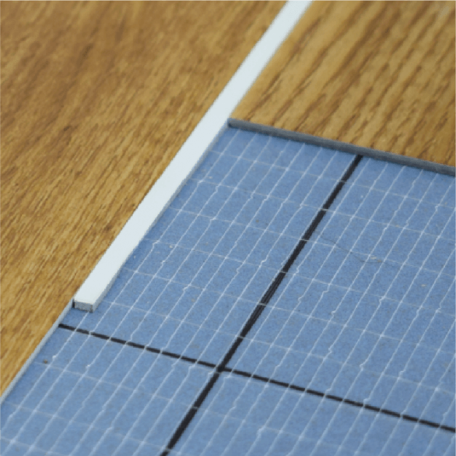 LVT Flooring Feature Strip - White - Pack of 50