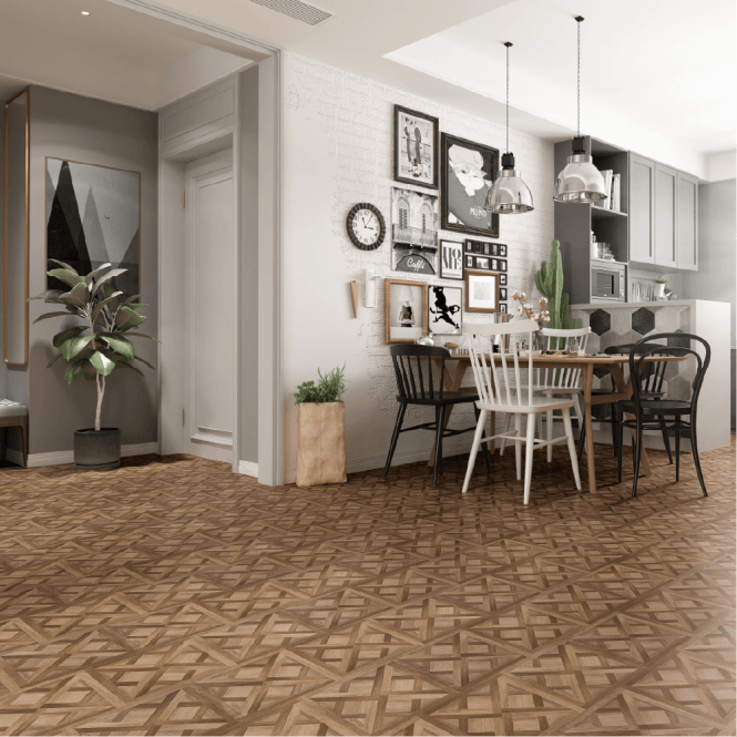 Manor House - 8mm Parquet - Laminate Flooring - Weaved Oak