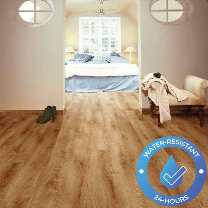 Monarch Aqua - 10mm Laminate Flooring - Sunset Oak