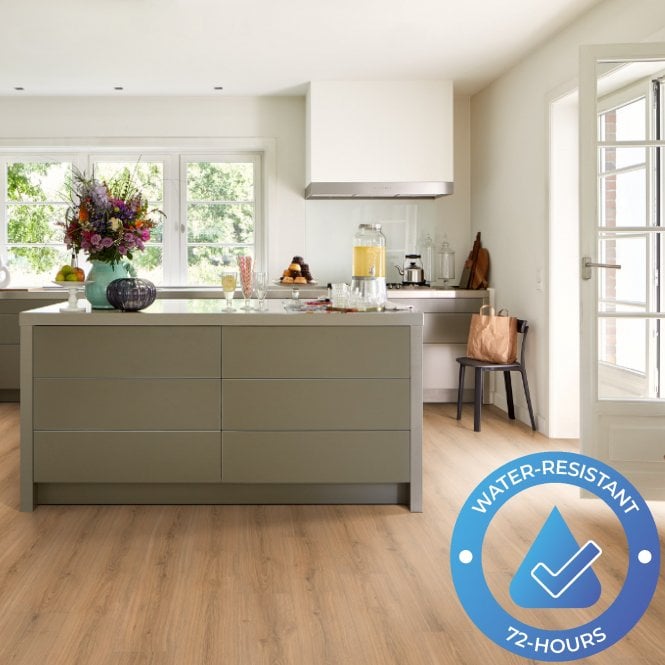 New Hydro Guard - 8mm Water Resistant Laminate - Honey Pada Oak