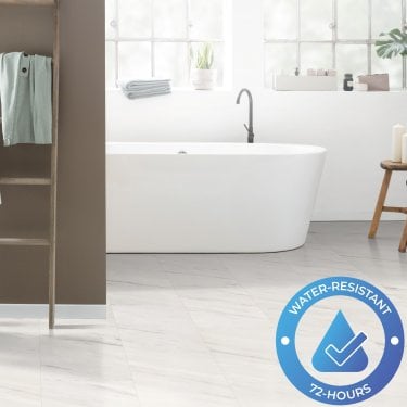 New Hydro Guard - 8mm Water Resistant Laminate - Light Marble