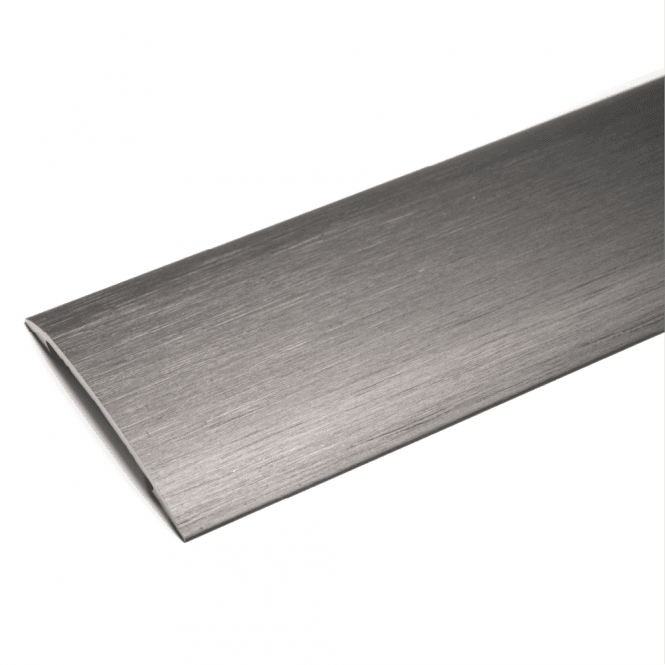 Premium Stick Down Cover Strip - Brushed Alloy 0.9m