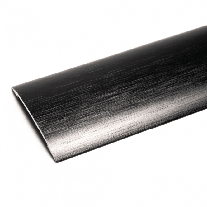 Premium Stick Down Cover Strip - Brushed Black 0.9m