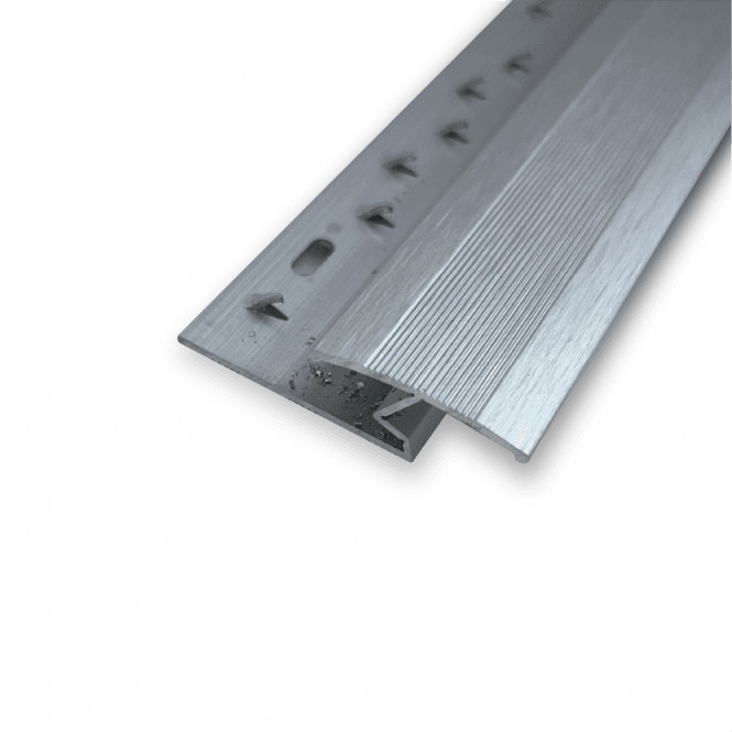 Screw Down Zig-Zag Bar Brushed Steel 0.9m