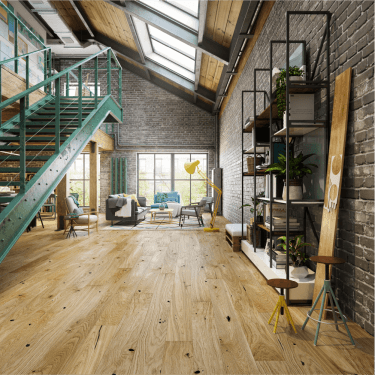 Smart Click - 14mm Engineered Wooden Flooring - Oak Matt Lacquered