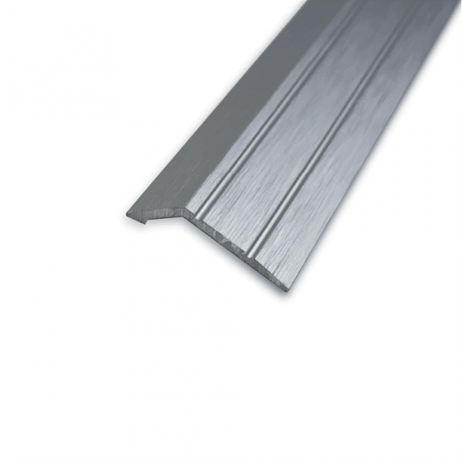 Stick Down Ramp Edge Brushed Steel 0.9mm