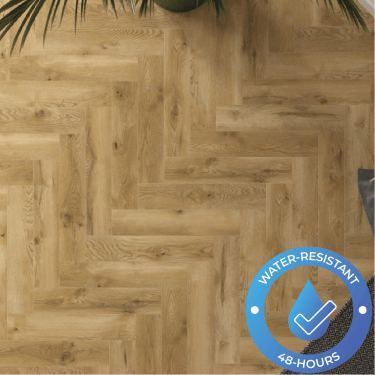 Villa - 8mm Herringbone Laminate - Almo Oak