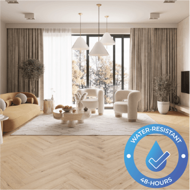 Villa - 8mm Herringbone Laminate - Centi Oak