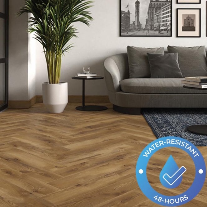 Villa - 8mm Herringbone Laminate - Ragona Oak