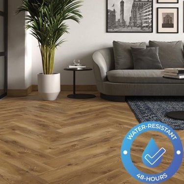 Villa - 8mm Herringbone Laminate - Ragona Oak
