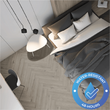 Villa - 8mm Herringbone Laminate - Rona Oak