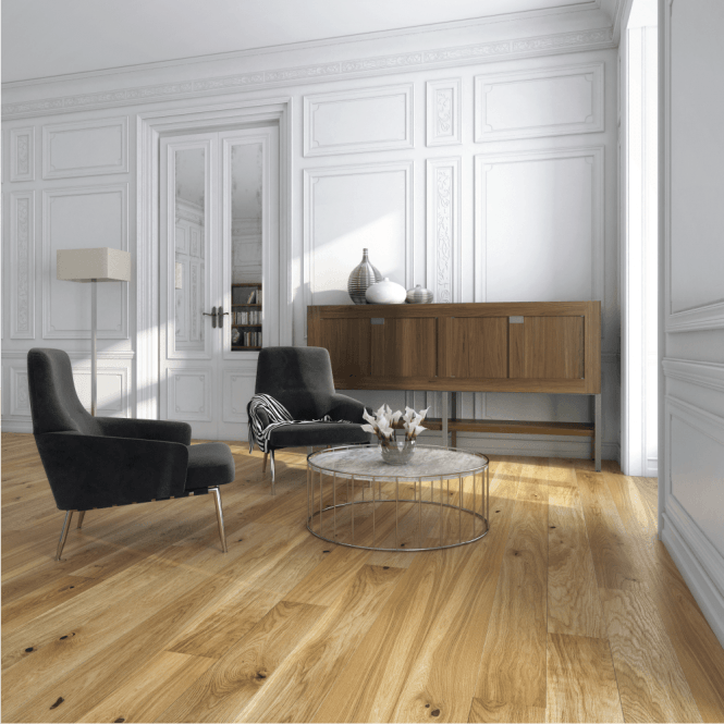 Woodland Click - 14mm x 130mm Engineered Wood Flooring - Oak Brushed and Oiled
