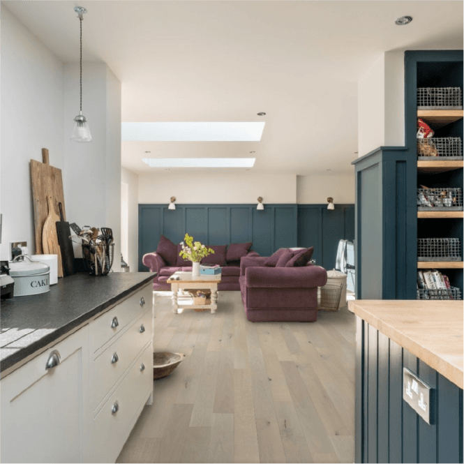 Woodland Click - 14mm x 130mm Engineered Wood Flooring - Various Grey Matt Lacquered
